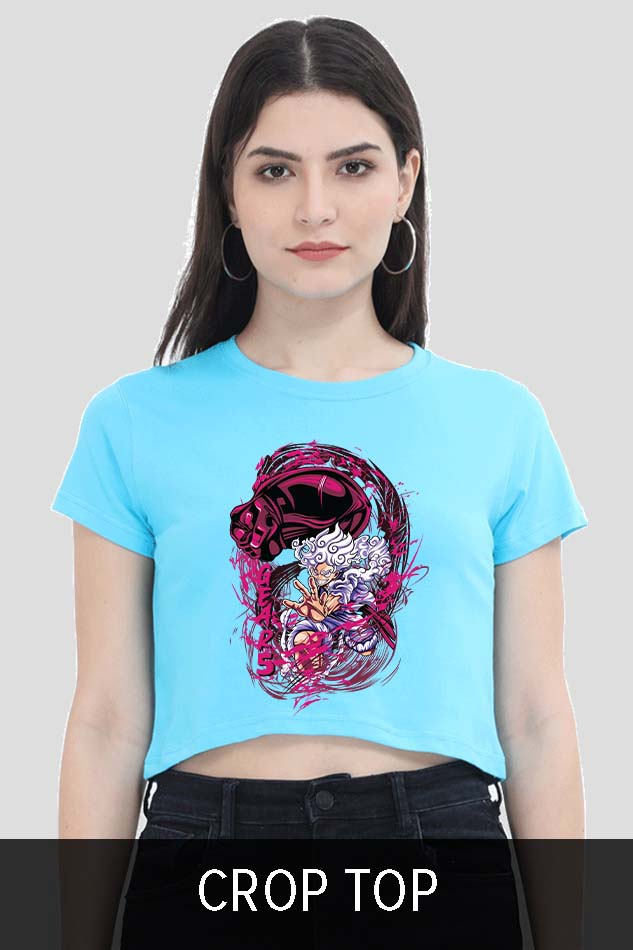 Women Crop Top with Graphics Print, India and USA