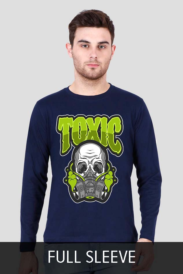 Men Full Sleeve T-shirt with Graphics Print, India and USA