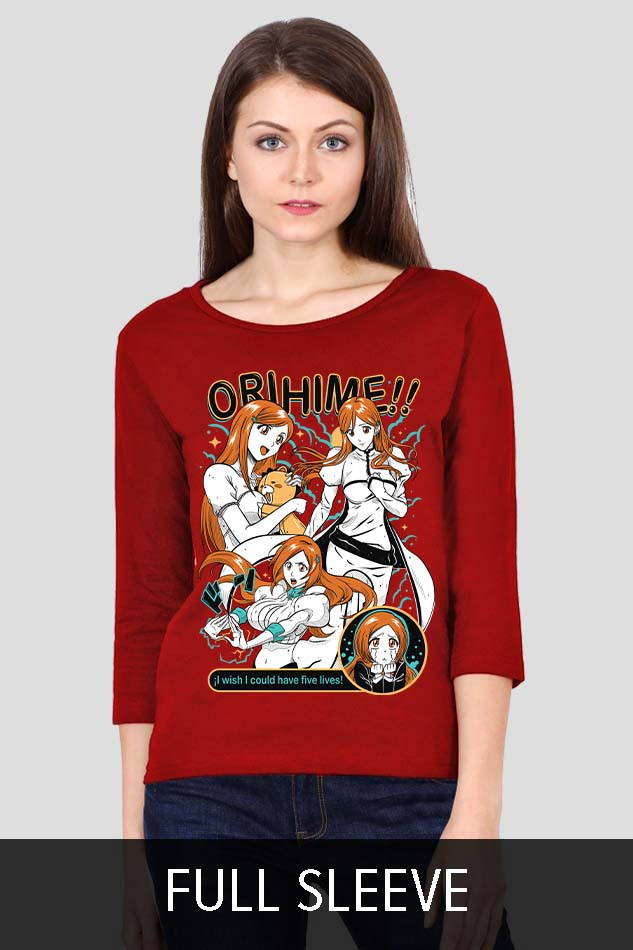 Women Full Sleeve T-Shirt with Graphics Print, India and USA