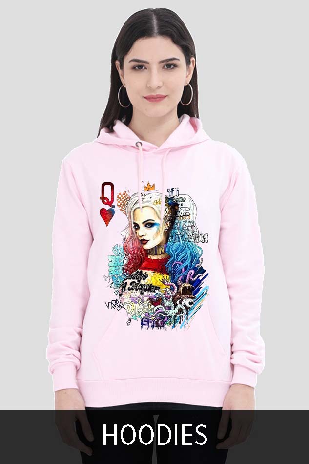 Women Hoodies Sweatshirt with Graphics Print, India and USA